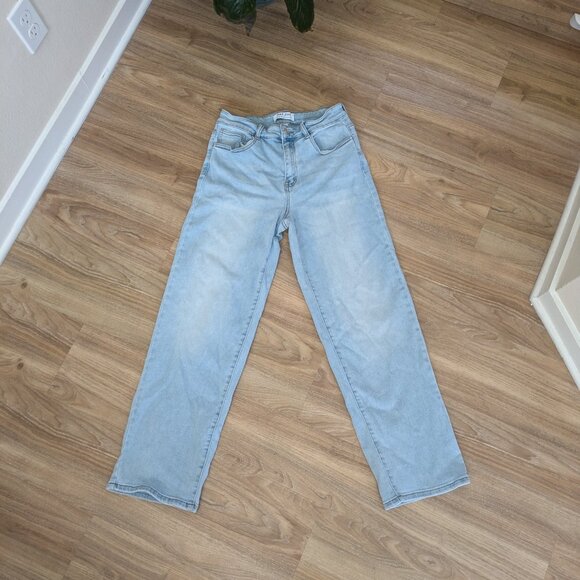 Wax Jeans Collection Light Wash Straight Wide leg Denim Jeans Size 29 Women - Picture 2 of 8
